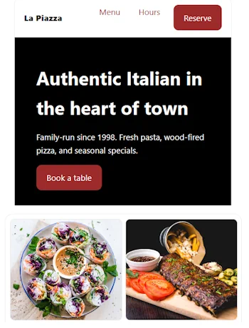 Italian Restaurant Template